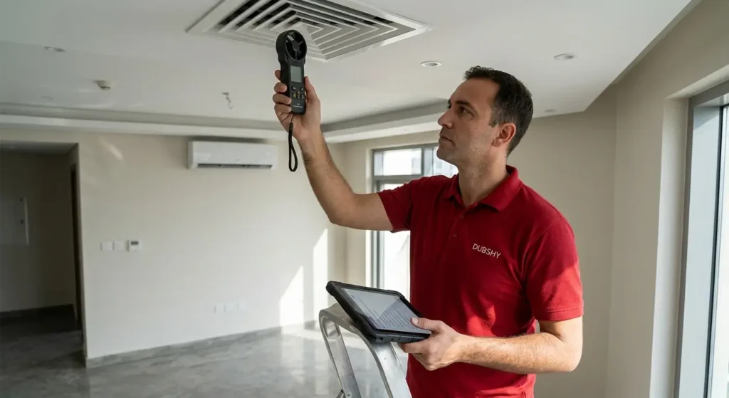 ac inspection at handover