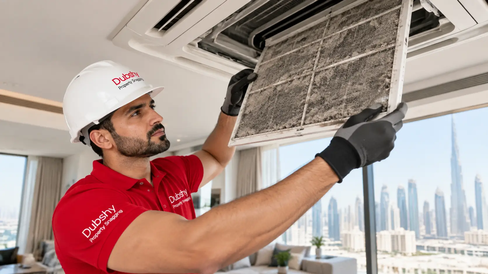 Clogged AC filter, owner maintenance not developer repair