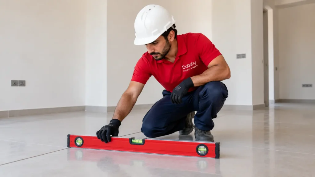 uneven floor in new apartment dubai